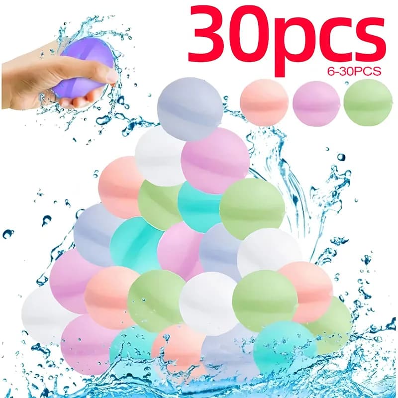 Palloncini d'Acqua Riutilizzabili, Giocattoli con Riempimento Rapido e Chiusura Ermetica per Giochi Estivi, Attività all'Aperto per Adulti, Regali