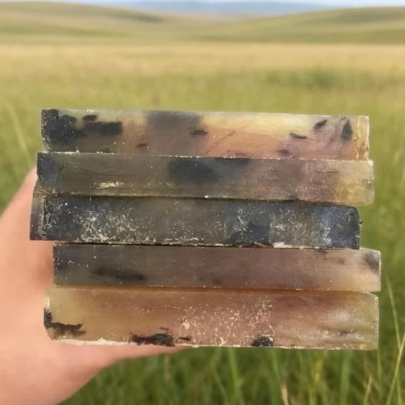 1 Pezzo di Piastra Naturale in Corno di Pecora per Coltelli, Materiale per Manici Fai-da-Te