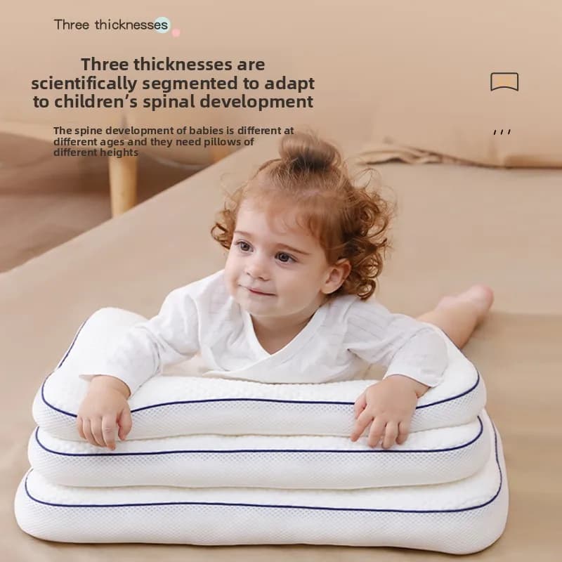 Cuscino per Bambini da 1-16 Anni, Protezione Collo, Cuscini Divisori per Bambini, Biancheria da Letto per Neonati, Cuscino per Dormire per Bambini per