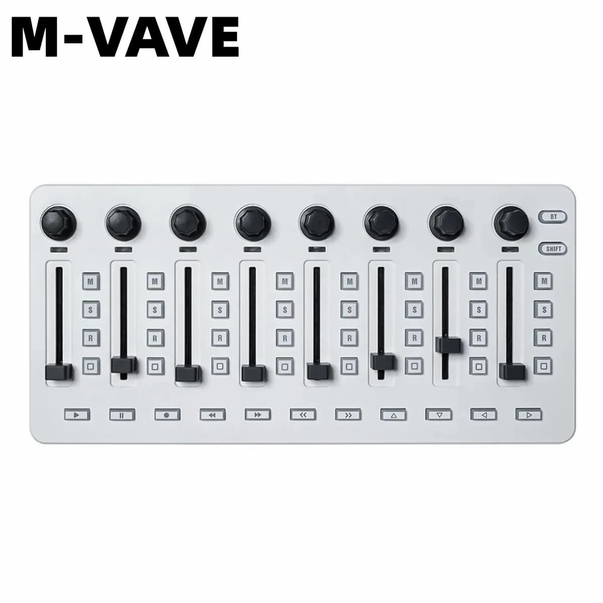 M-VAVE SMC-Mixer Controller MIDI wireless Connessione console di missaggio Alimentazione USB ricaricabile di tipo C per Windows/Mac/Ios/Android