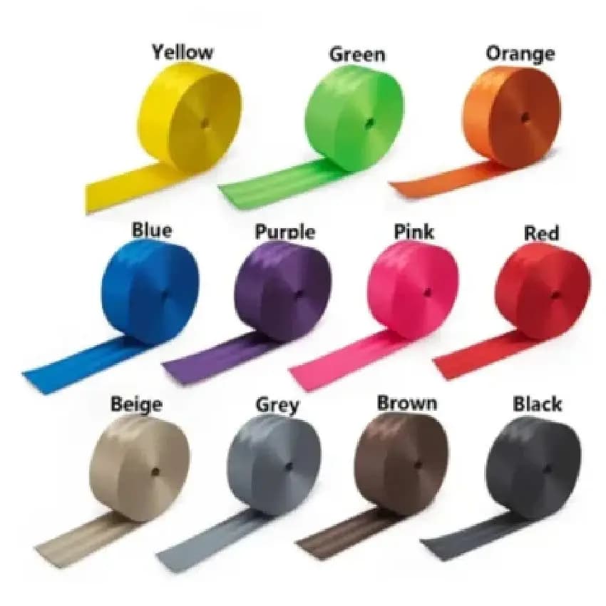 Cintura di sicurezza con rotolo da 30 metri, cinghia di sicurezza, colori 4,8 cm di larghezza, 5 barre