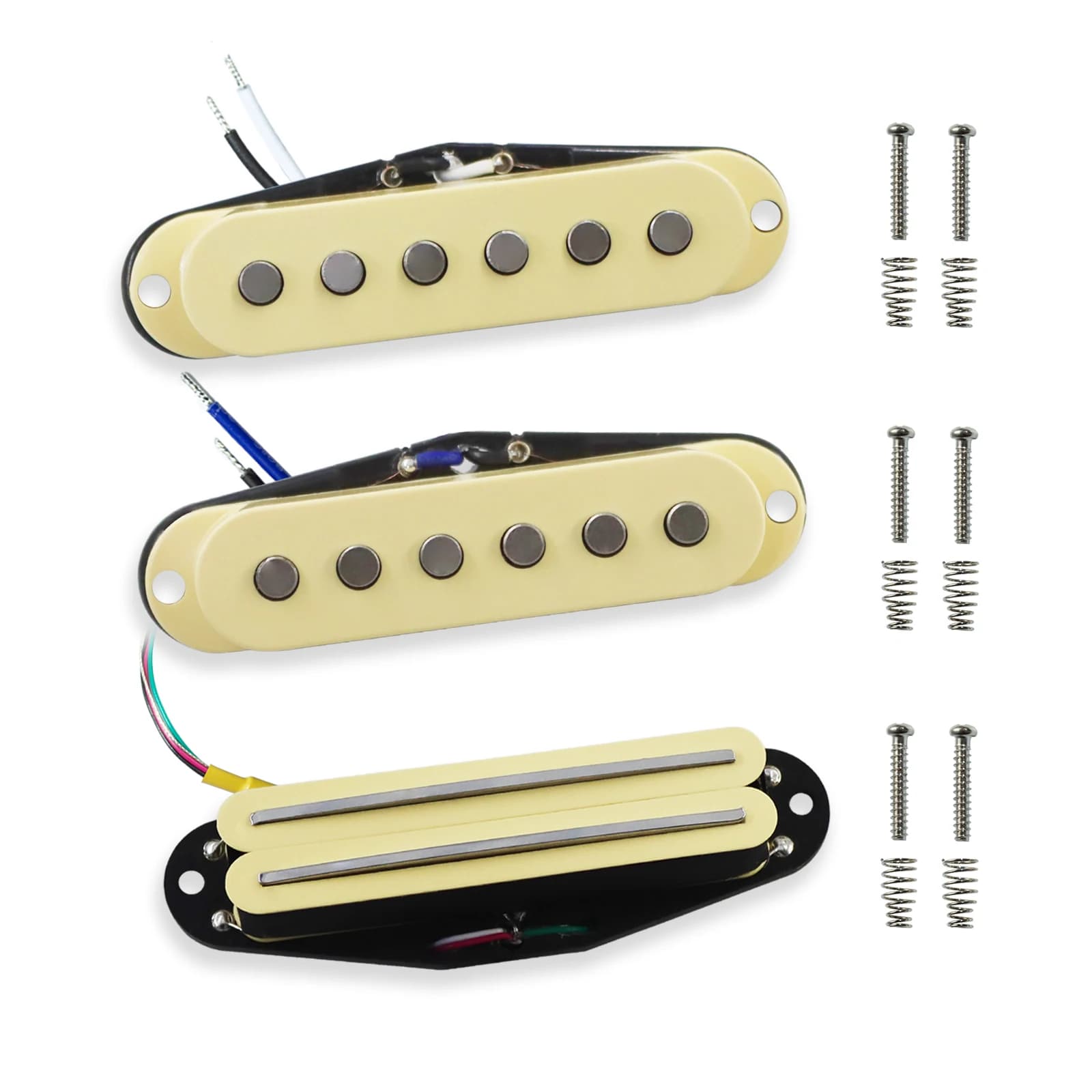 Set pickup PHRILAM-Alnico 5, inclusi 2 pickup single-coil ST, mini pickup per chitarra a doppia bobina