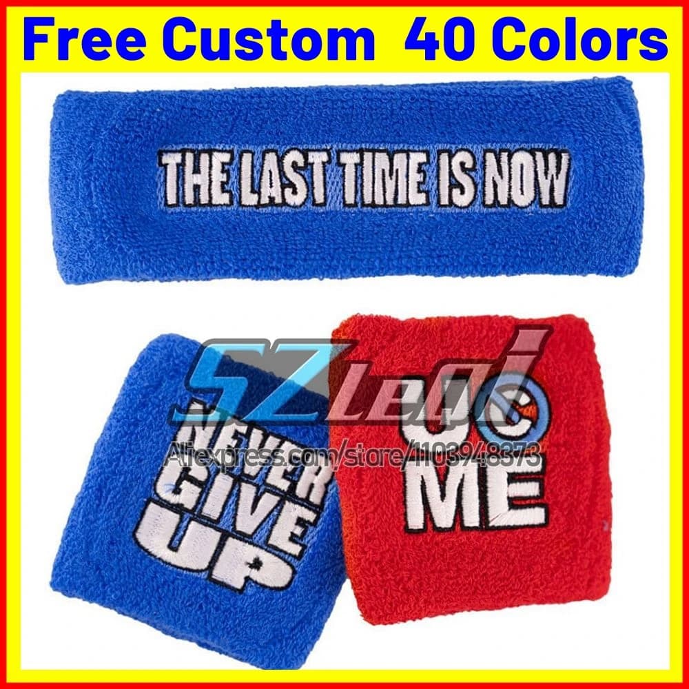 3 pz/set Polso Per JOHN CENA Brace Supporto Wrap Polsino Da Tennis Sport Sweatband Basket Pallavolo Wrestling A Mano Fascia di Sudore