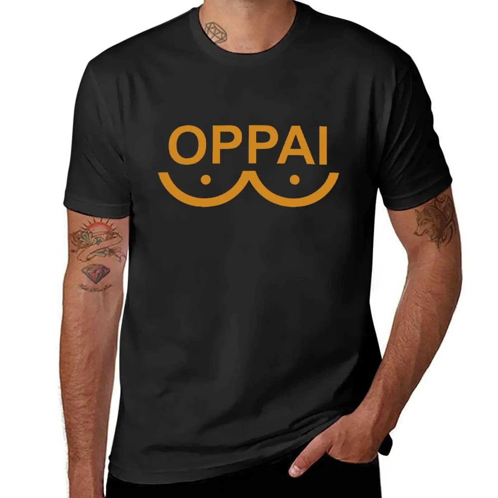 OPPAI t-shirt essential t shirt heavyweights camicie larghe abbigliamento uomo