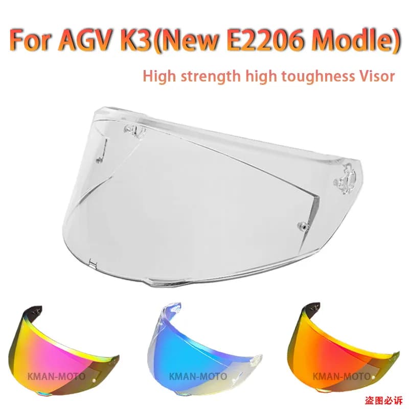 Visiera per casco per AGV K3 Shield Nuovo modello E2206 Vecchio K3 K4 Occhiali per casco da moto Casco da moto Lente accessori per moto