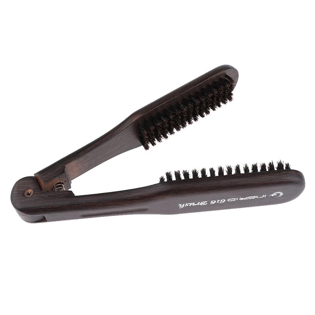 Pettine per capelli lisci con setole di cinghiale in legno Pettine per lisciare i capelli ricci da donna Pettine liscio per lo styling dei capelli