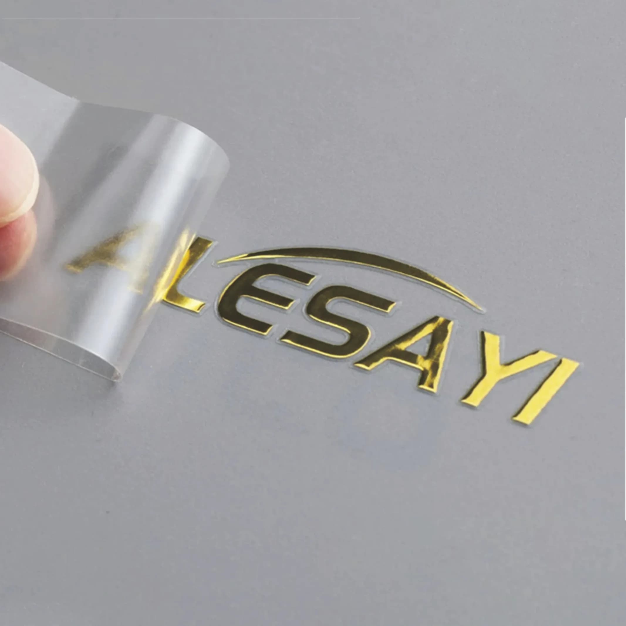 100 pezzi adesivo di trasferimento 3D personalizzato adesivo in lamina d'oro argento lucido logo aziendale nome di matrimonio adesivi personalizzati