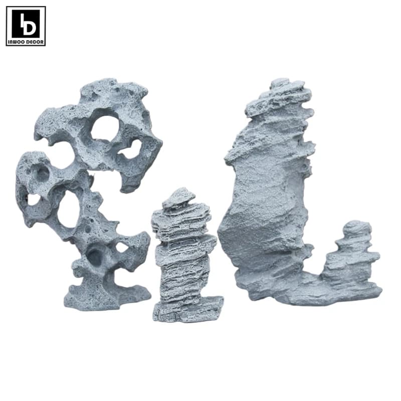 Pietra miniatura Mountain Fairy Garden Bonsai Rockery Zen Lanscape Ornament acquario Fish Tank decorazione accessori decorazioni per la casa