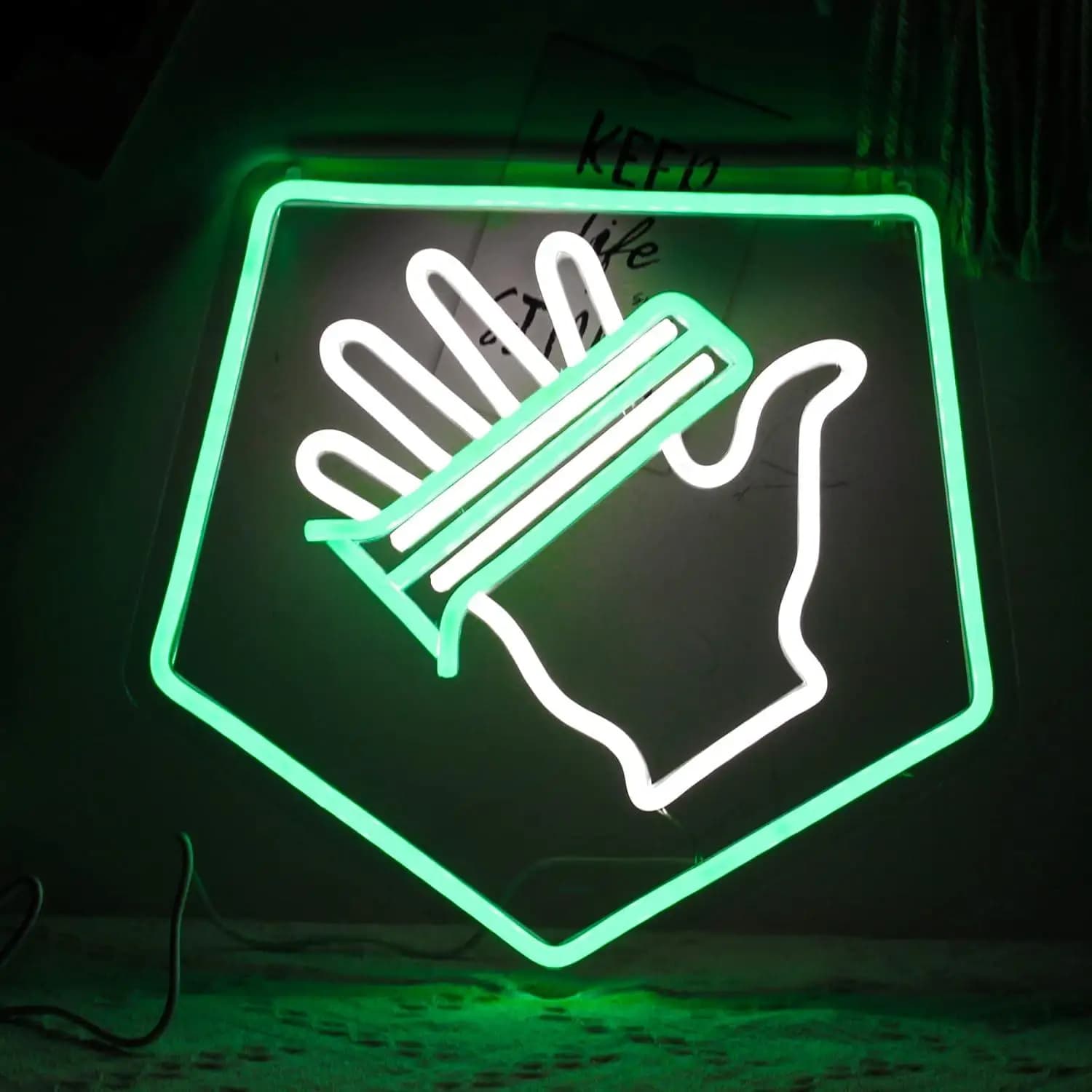 Gioco Palm Neon Sign USB Dimmab Luci a LED per Teen Boys Room Bar Sala giochi Decorazioni per feste di compleanno Regali personalizzati Decorazioni da