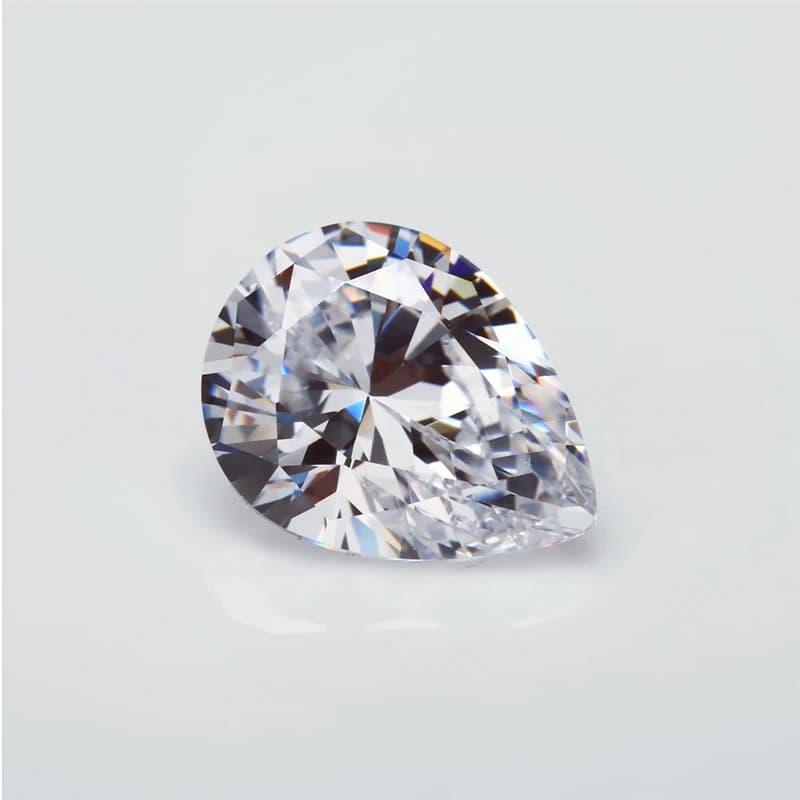 Dimensioni 3x4mm~8x12mm Taglio a pera EF VVS1 D Colore Lab Grown Moissanite Pietre sfuse Test positivo (5mm a 12mm Con certificato)