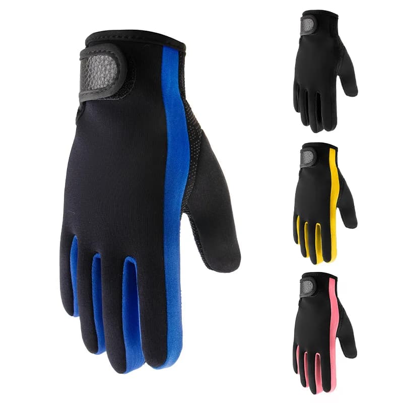 Guanti da muta da 1,5 mm Guanti in neoprene Immersione Surf Pesca subacquea Snorkeling Guanti caldi per la pesca Surf Surf Guanti da immersione