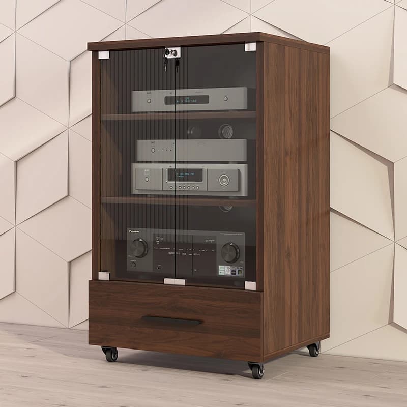 Armadietto per amplificatore di potenza versione standard armadio audio professionale KTV in legno massello con armadietto per attrezzature con