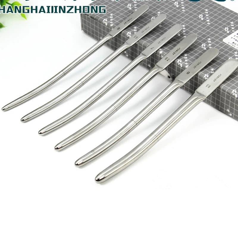 Dilatatore cervicale striscia di dilatazione con asta di dilatazione ginecologica in acciaio inossidabile 3.5-9.5 # testa tonda