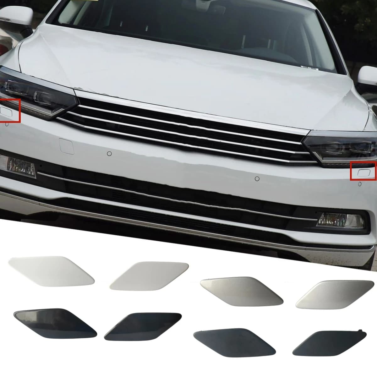 1 pezzo/1 paio di tappi jet copri lavafari 3G 0807937   3G 0807938   Per VW Passat Per B8 2017-2019 Sostituzione del coperchio lavafari