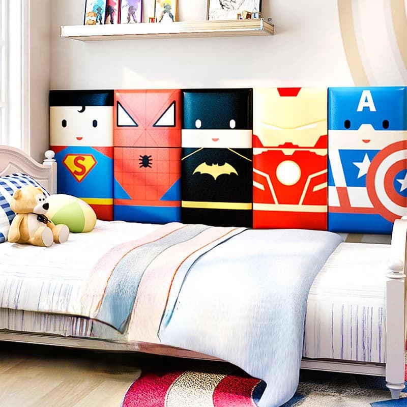 Testiera del letto Ragazzo Childern Mobili per camera da letto Decorazione da parete Adesivo Pannelli anticollisione Cabecero Cama Testiera Tete De