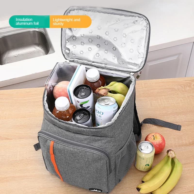 Thermo Lunch Cooler Bag Picnic consegna termica di alimenti zaino per ghiaccio campeggio frigorifero confezione isolata accessori forniture