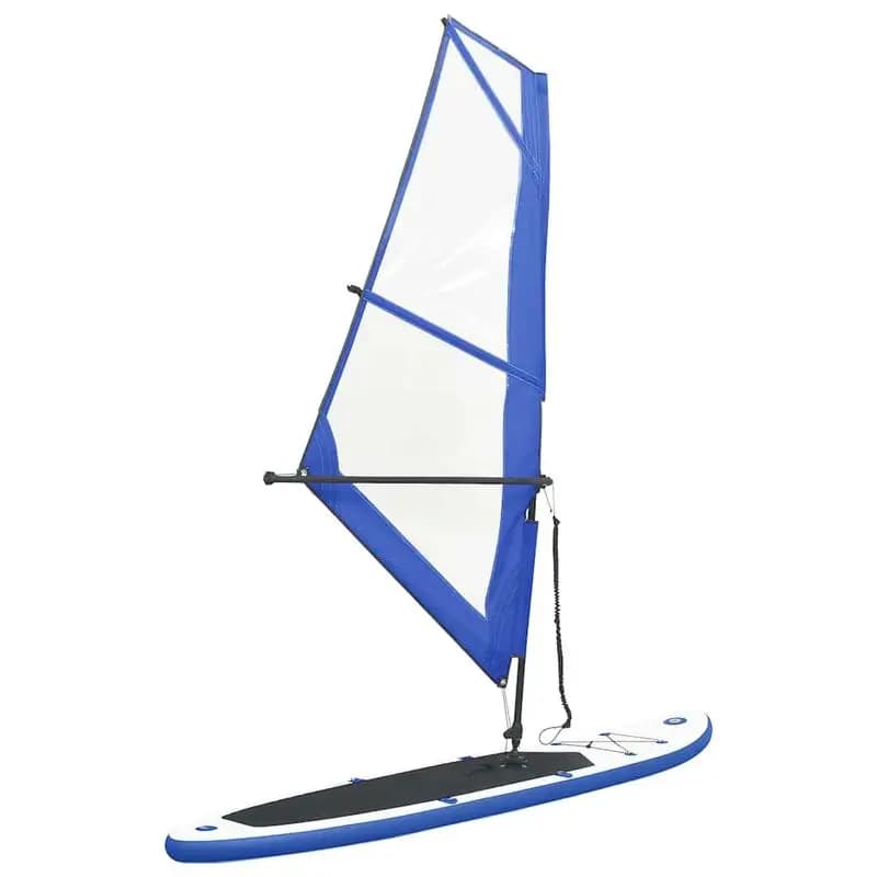Tavola SUP gonfiabile con set vela blu e bianco