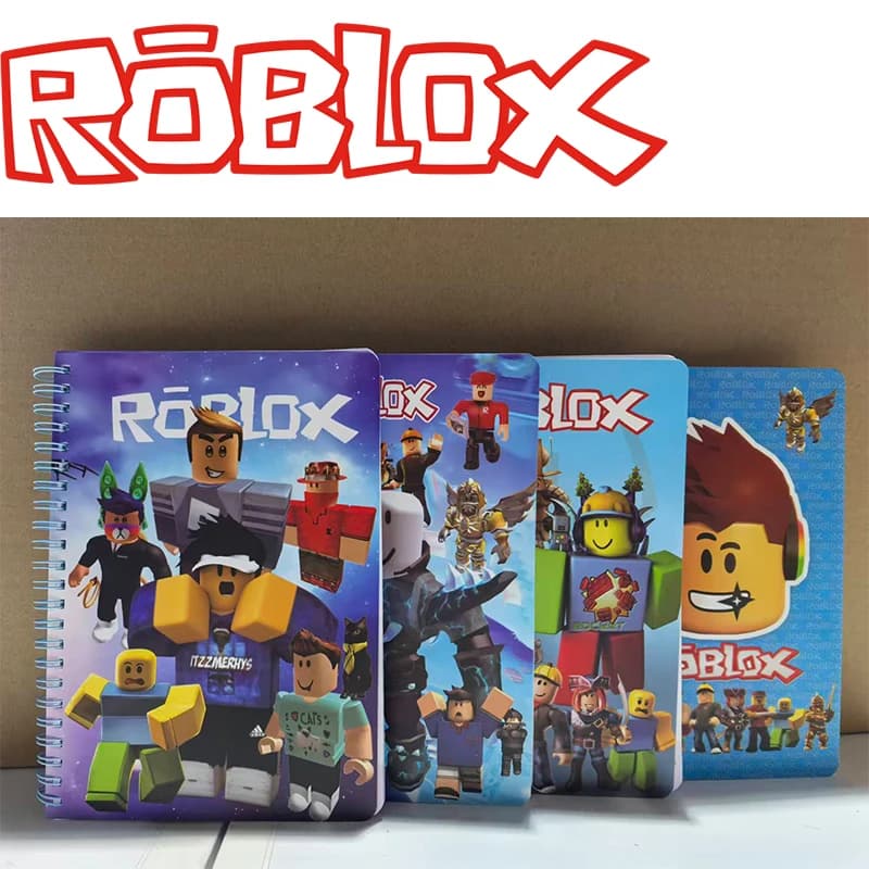 Quaderno Roblox 40 Fogli 4 Stili Giochi di Mondo Virtuale 22*14cm Quaderno a Spirale per Studenti