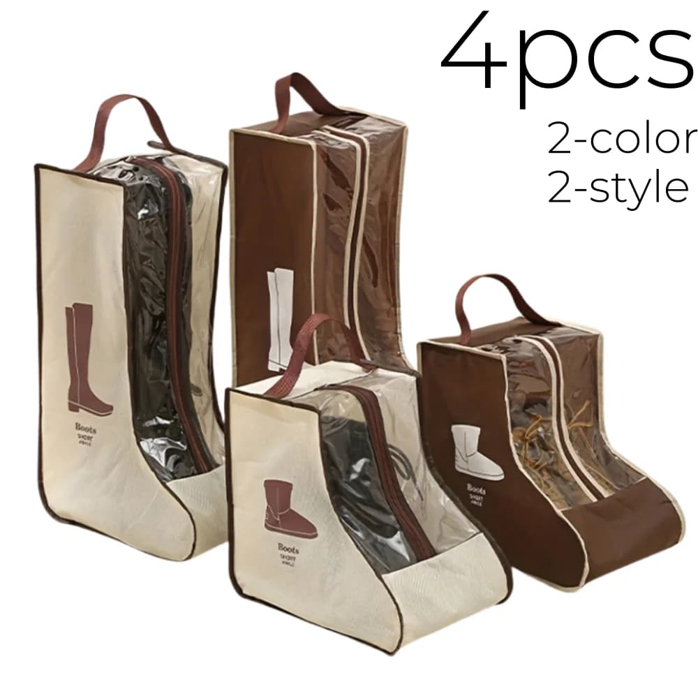 Borsa porta scarpe multifunzionale da 1/5 pezzi con maniglia, protezione antipolvere per stivali lunghi e alla caviglia, custodia da viaggio per