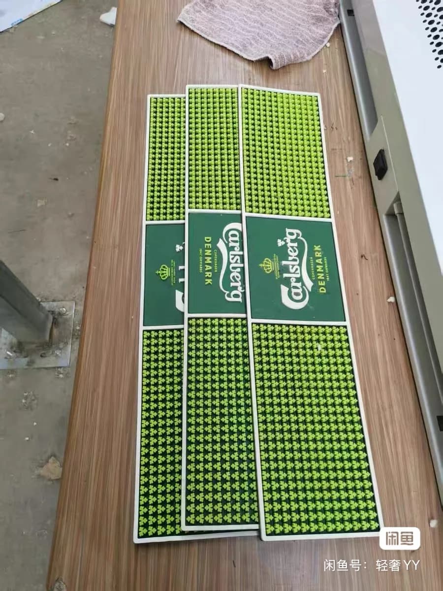 Tappetino Quadrato in PVC per Bar, Assorbente, in Gomma Morbida, Pratico per Negozi di Tè e Latte, con Drenaggio, Isolamento Termico, Antiscivolo per
