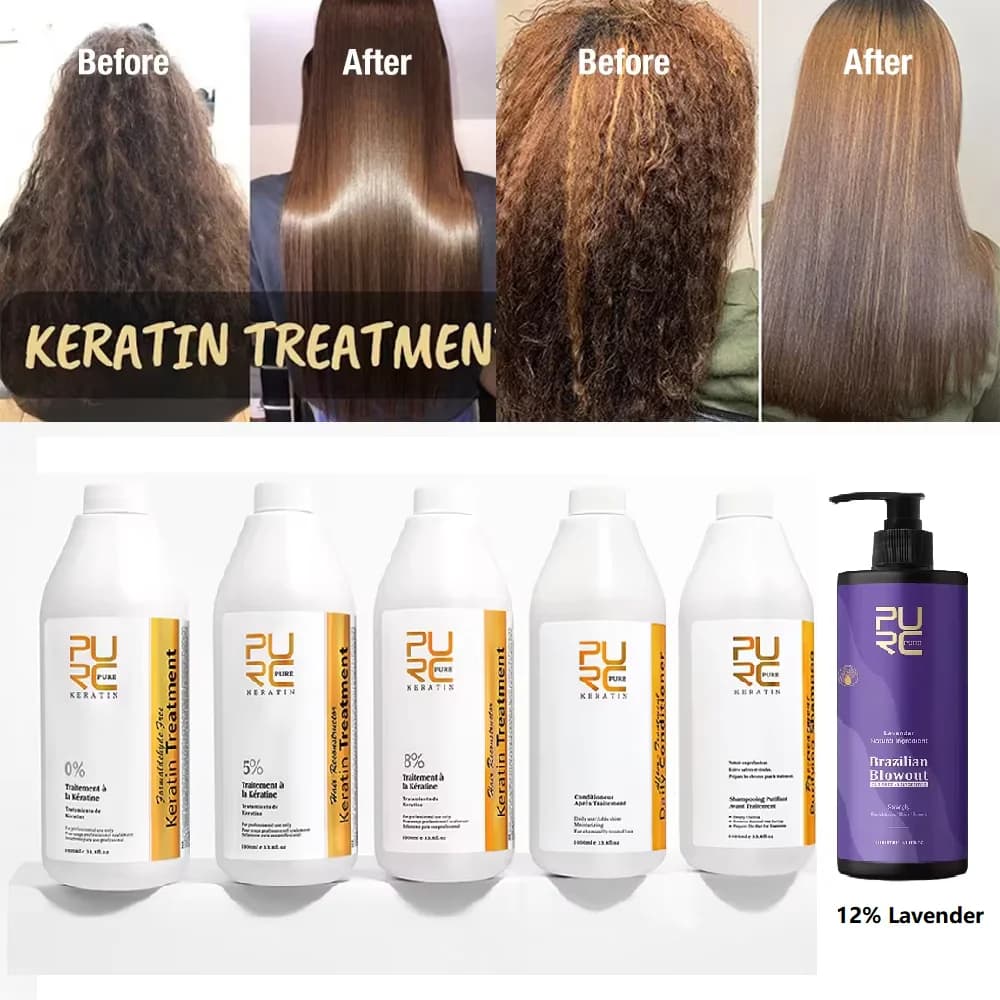 0%/5%/8%/12% Trattamento lisciante per capelli alla cheratina per capelli ricci crespi Cura lisciante Prodotti per saloni di cheratina brasiliana
