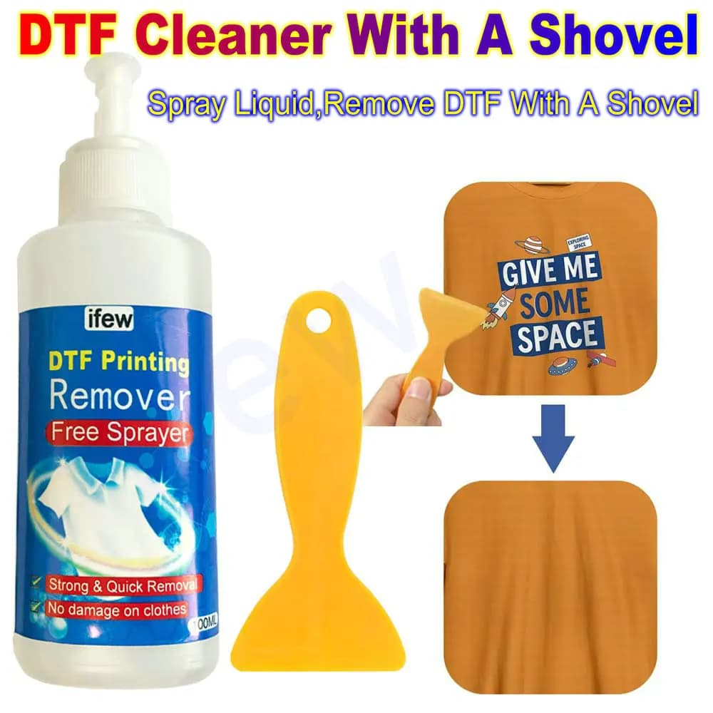 Dtf Rimuovi Tessili Liquidi Rimozione Vinile Abbigliamento per Indumenti Dtf Panno di Inchiostro Maglietta Colla Vinile Rimozione Soluzione Detergente