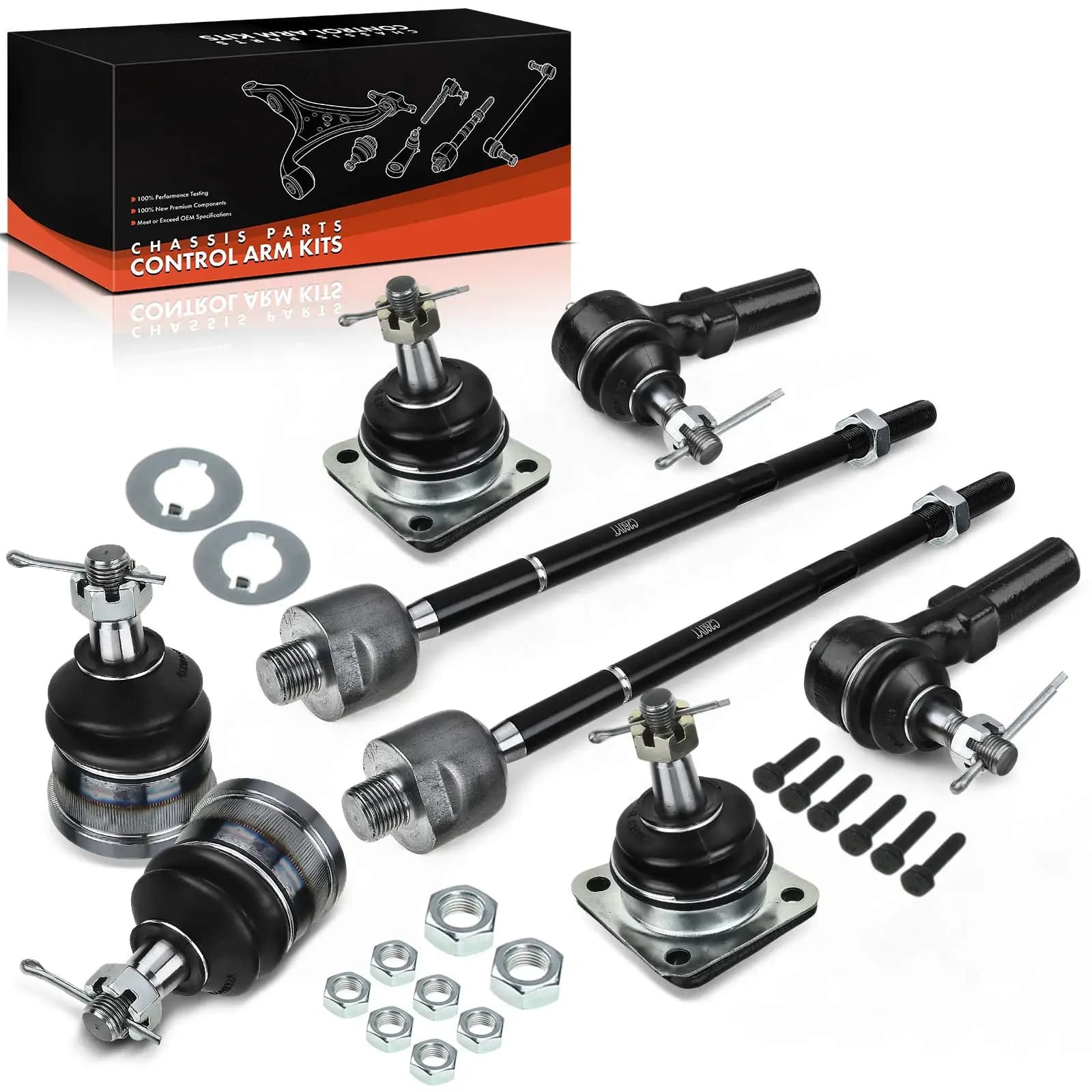 Set di 8 Bracci di Controllo Frankberg per Asse Anteriore Inferiore per Chevrolet Camaro Convertibile Pontiac Firebird Cabriolet 1992-2002 K6462