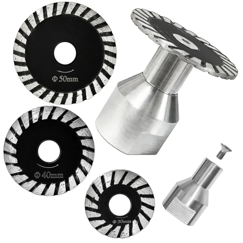 Disco Diamantato per Incisione e Taglio Dia30/40/50mm con Flangia M14, Mini Utensile per Vetro, Marmo, Giada, Pietra e Cristallo