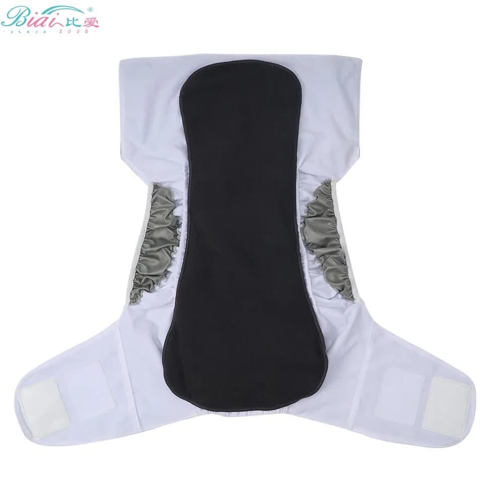BIAI 1 pz/3 pz/5 pz lavabile carbone di bambù pannolini per adulti Resuable microfibra adulto inserto pannolini traspirante Skin-Friendly
