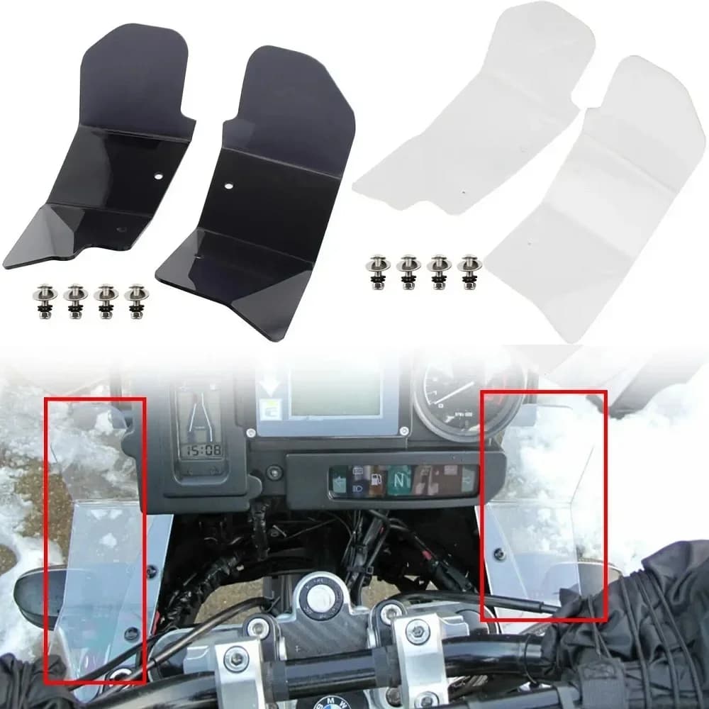 Moto Carenatura Superiore Flusso D'aria Parabrezza Piastra di Ventilazione Parabrezza Laterale Pannello Scudo D'aria Deflettore Per BMW R1150 GS/GSA