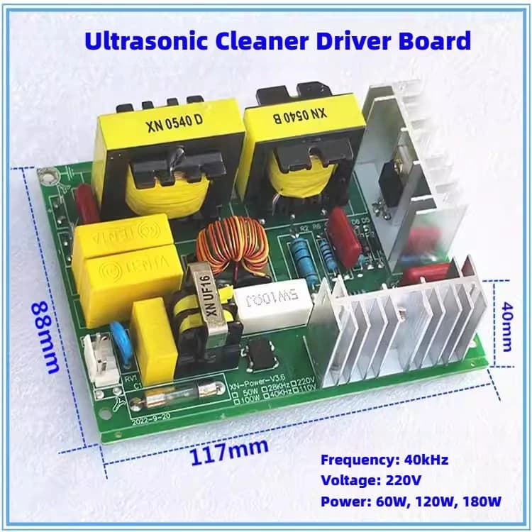 60W 120W 180W 40Khz Pulitore Ad Ultrasuoni Bordo Driver Lavastoviglie Generatore di Potenza AC 110V 220V / 50W 40K Trasduttore Vibratore