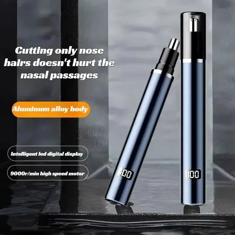 Tagliacapelli Elettrico per Naso, Portatile e Ricaricabile, Mini Trimmer per Pulizia delle Narici