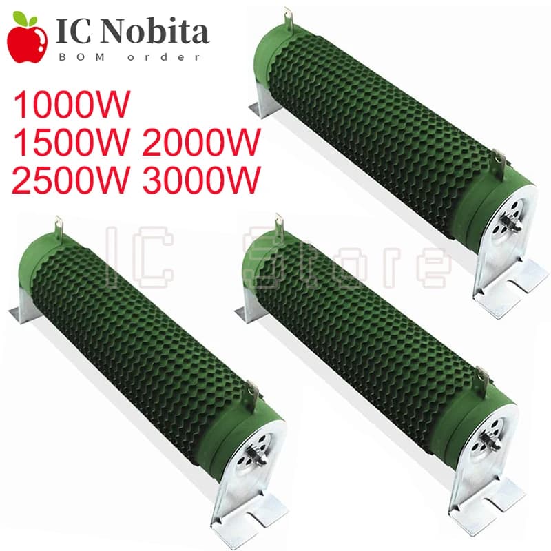 RXG20 Resistore a filo avvolto ceramico ad alta potenza 1000W 1500W 2000W 2500W 3000W Resistore di carico resistore freno 5 10 20 30 50 100 Ohm
