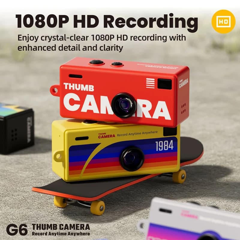 Mini Telecamera Portachiavi con Registrazione Video HD 1080P e Obiettivo Grandangolare 130 Gradi, Schermo LCD TFT per Studenti