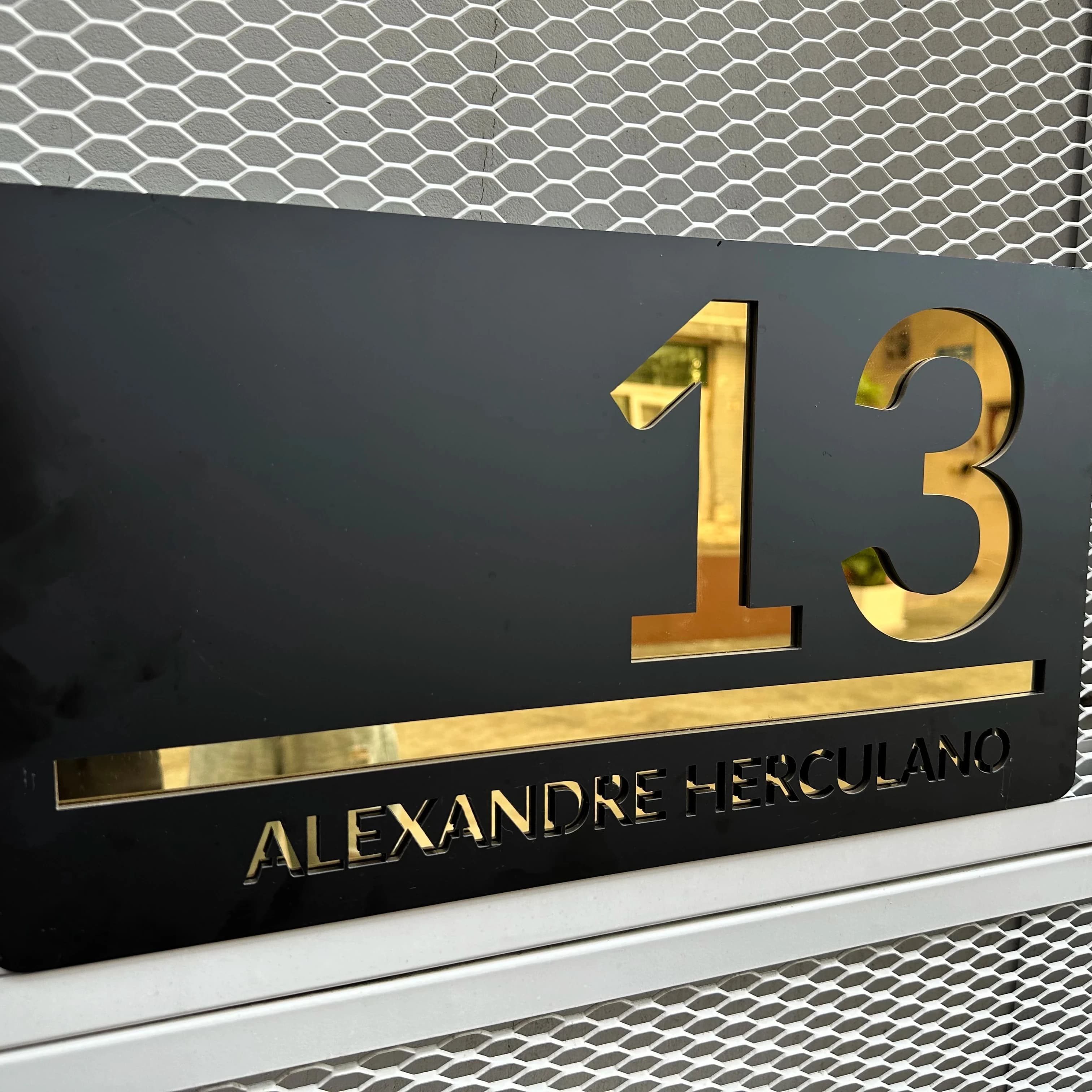 Targa personalizzata con numero civico in acrilico 3D – Targa personalizzata per indirizzo esterno, targhetta per casa, compleanno o regalo di