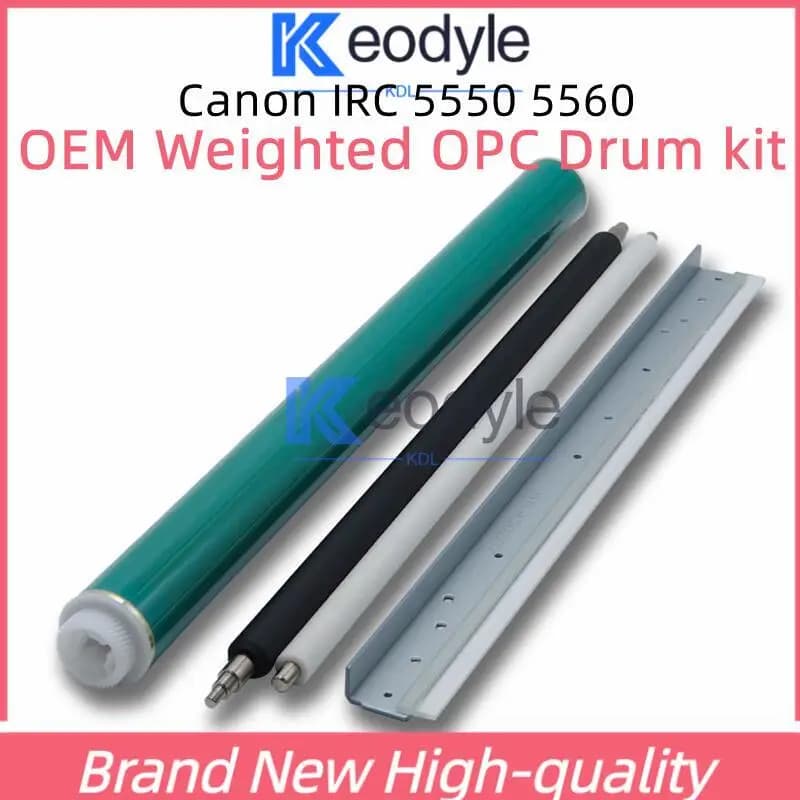 Kit Tamburo OPC Pesato OEM per Canon IRC5535 C5540 C5550 C5560 C5735 C5740 C5750 C5760 C5740iPCR e Rullo Lama di Pulizia Tamburo