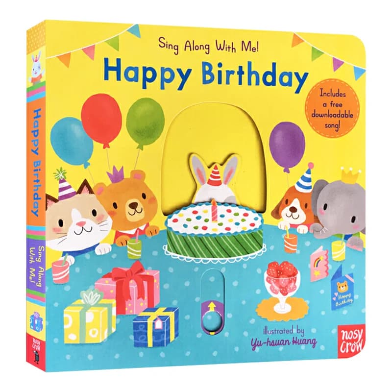 Buon compleanno canta insieme a Me, libri per bambini di età compresa tra 1 2 3, libro illustrato inglese, 9780763695057