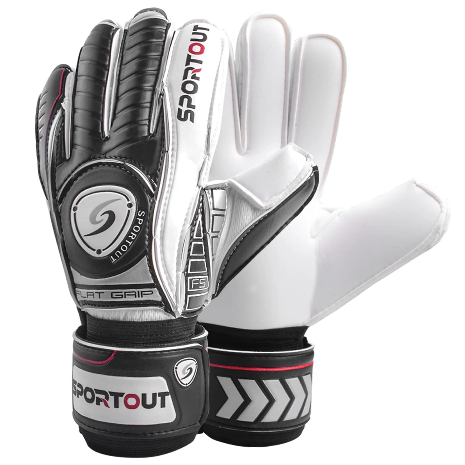 Guanti da portiere sportivi, guanti da portiere con protezione delle dita, guanti da calcio, guanti da portiere da calcio traspiranti, lattice da 4 mm