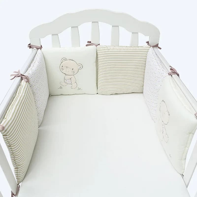 6 pezzi asilo nido stelle nordiche design lettino paraurti culla intorno cuscino protezione per lettino cuscini decorazioni per la camera dei neonati