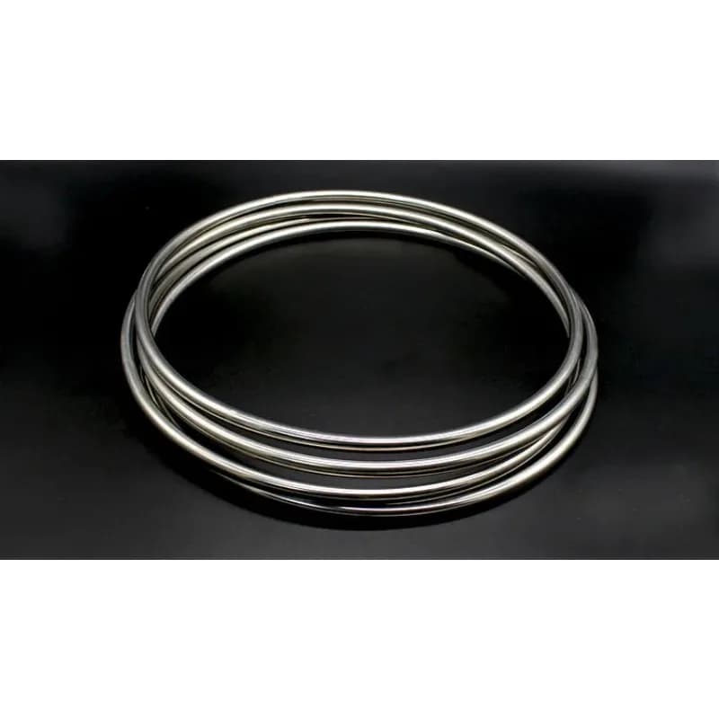 Anello di collegamento magnetico di grandi dimensioni Set di 4 anelli (diametro. 30 cm, acciaio inossidabile) Trucchi magici Mago Illusioni sceniche