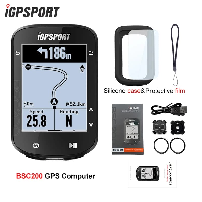 IGPSPORT BSC200 GPS Cycle bike Computer Tachimetro wireless Bicicletta digitale ANT + Navigazione percorso Cronometro Contachilometri ciclismo