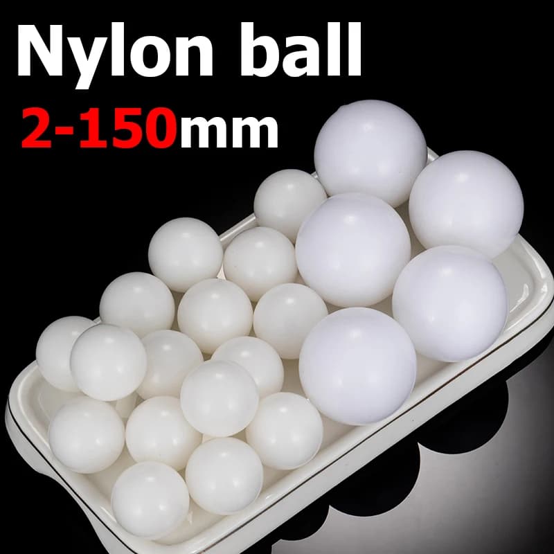 Sfera in plastica di nylon PA66 2//4/5/6/7/8/9/10/11/12/14/15/16/18/20/22/25/28/30/35/40/5/50-150mm Sfere solide di precisione