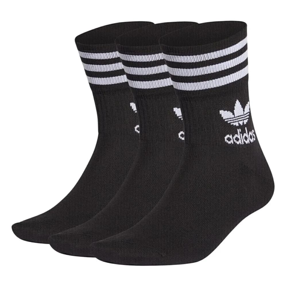 Calzini Adidas Originals Trefoil: casual, da uomo, da donna, a metà polpaccio, traspiranti, eleganti, comodi, calzini lunghi - confezione da 3 GD3576