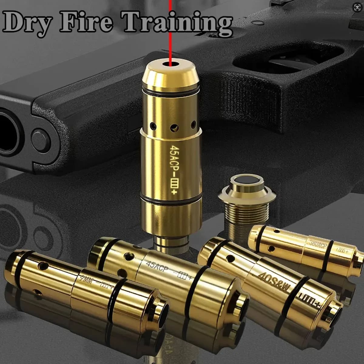 Formazione tattica Laser G-Sight Bullet 7.62x39 9mm 9x19mm.38super 12GA cal 44mag Dry Fire Magazine Snap Cap.223rem Bore Sight