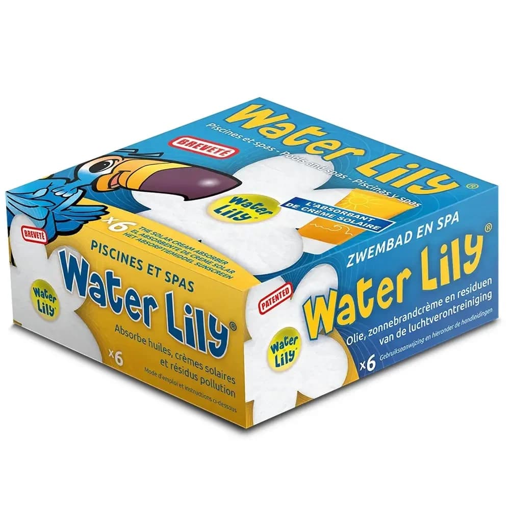 Set di 6 depuratori d'acqua per ninfee bianche/gialle Thayba