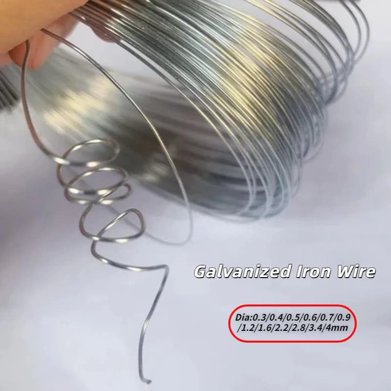 Peso 500g filo di ferro zincato per uso domestico filo di ferro morbido e antiruggine fatto a mano stendibiancheria per tende da appendere fai da te