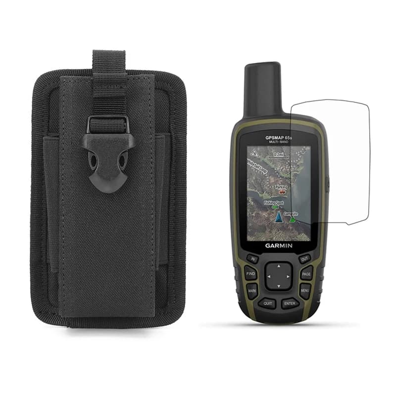 Custodia tattica militare Custodia + Pellicola protettiva per schermo per Garmin GPSMAP 65S 65SR 65ST 65 64 64SX 64ST 64SCX 64S