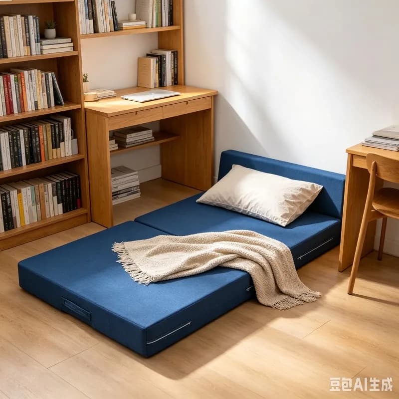 Materasso pieghevole in schiuma, materassino portatile per letto singolo, per casa, ufficio, pausa pranzo, yoga.