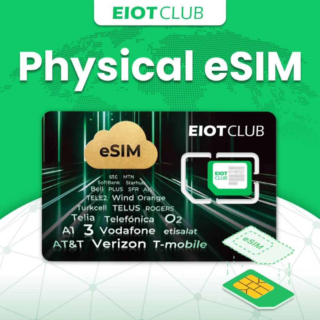 Carta ESIM EIOTCLUB – Download ESIM Illimitati, 1.1GB di Dati Preimpostati, Nove Slot Ideali per Viaggi e Affari per Telefoni Android