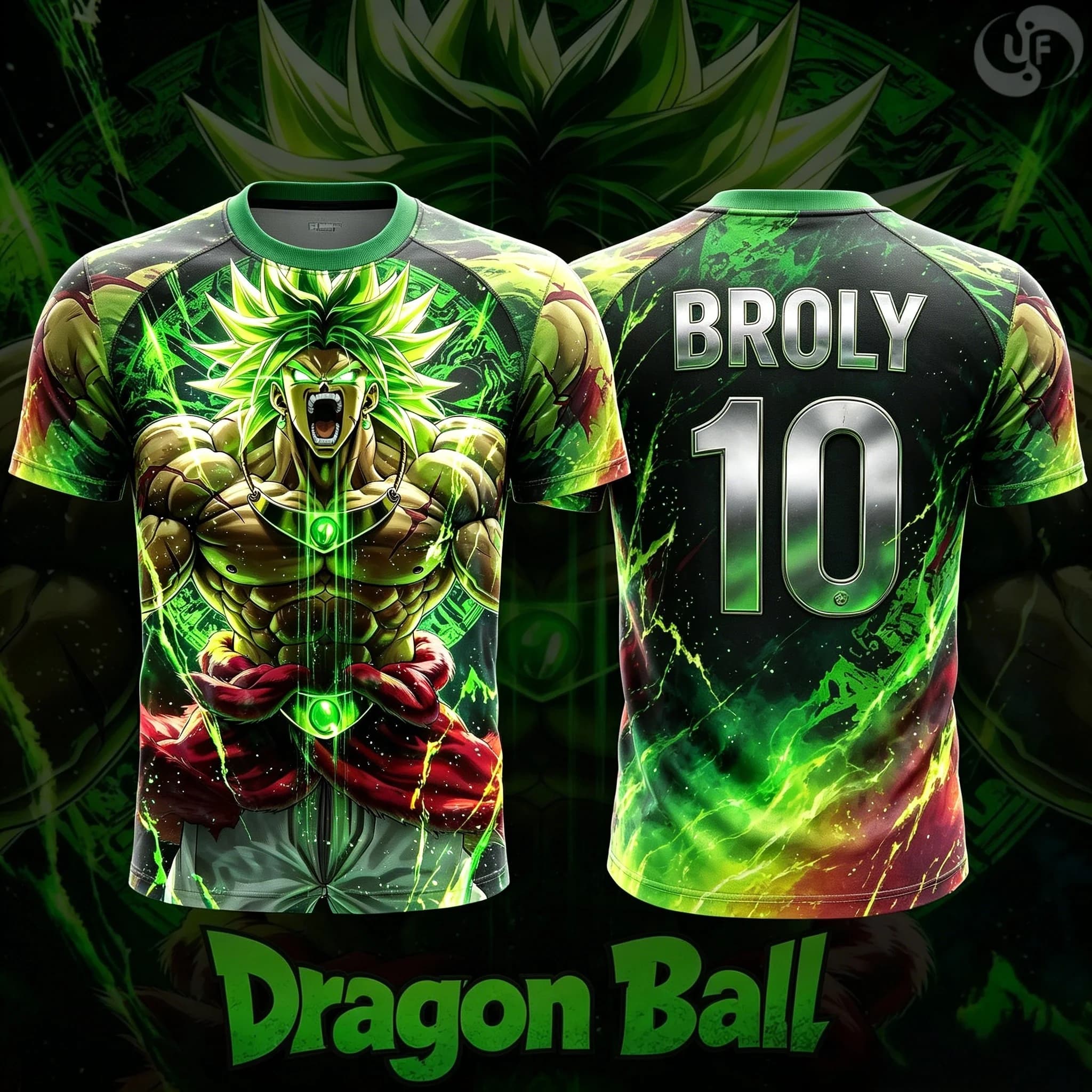 Maglietta Estiva 2026 Dragon Ball Broly No10 con Stampa 3D AI, Oversize Unisex per Uomini, Donne e Bambini, Top Casual a Maniche Corte per Fan di